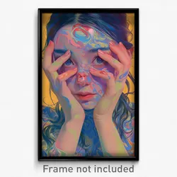 Art Poster - Unusual Clearing (Psychedelic Trippy Weird 11x17 Print)