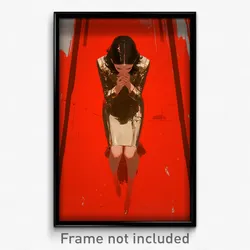 Movie Art Poster - Woman Feeling Dispirited, Reflecting Shared Clothes (Print)