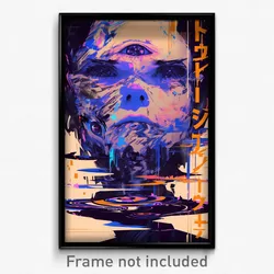 Movie Art Poster - Hidden Kame (Psychedelic Trippy Retro Cartoon Film Print)