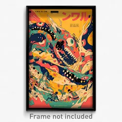 Japanese Movie Poster - Distant Hot Dog (Japan Psychedelic Art Retro Film Print)