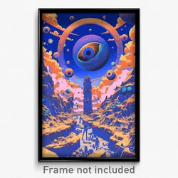 Movie Art Poster - Musty Dome (Psychedelic Trippy Retro Cartoon Film Print)