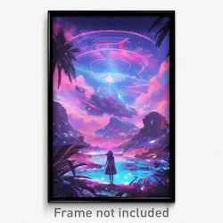 Movie Art Poster - Wonderful Chest (Psychedelic Trippy Retro Cartoon Film Print)