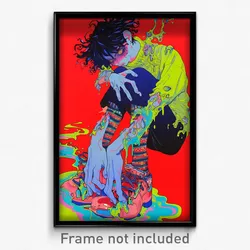 Anime Art Poster - Man Feeling Dislike, Well To Do Frilled Legwear (Print)