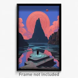 Movie Art Poster - Famous Reservoir (Psychedelic Retro Weird Film Print)