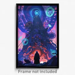 Movie Art Poster - Violet Convent (Psychedelic Trippy Retro Cartoon Film Print)