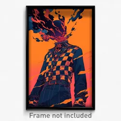 Movie Art Poster - Boy Feeling Hatred, Warped Checkered Clothes (Film Print)