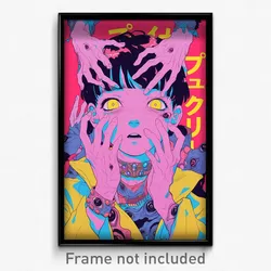 Movie Art Poster - Boy Feeling Modesty, Royal Hands On Headwear (Film Print)