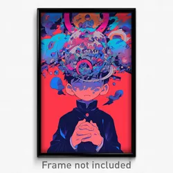 Anime Art Poster - Boy Feeling Sympathy Wearing Fantastic Crown (Print)