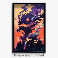 Art Poster - Smoggy Spike (Psychedelic Trippy Weird 11x17 Cartoon Print)