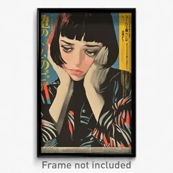 Japanese Movie Poster - Woman Feeling Sorrow, Wonderful Oversized Shirt (Print)