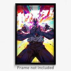 Anime Art Poster - Man Feeling Bliss Wearing Nice White Vest (Print)