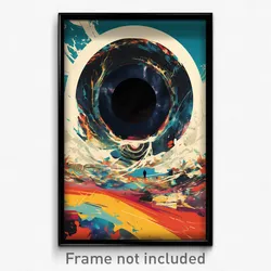 Movie Art Poster - Beautiful Hole (Psychedelic Trippy Retro Cartoon Film Print)
