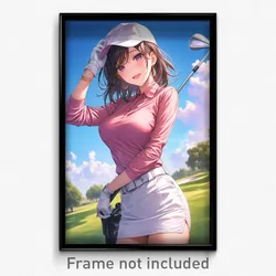 Anime Art Poster - Girl Feeling Content, Amazing Sleeves Past Elbows (Print)