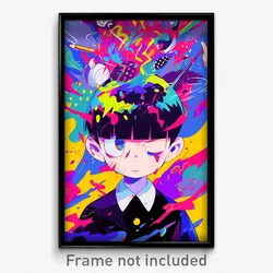 Anime Art Poster - Man Feeling Isolated Wearing Academic Pencil Dress (Print)