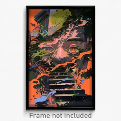 Art Poster - Dirty Friary (Psychedelic Trippy Weird 11x17 Cartoon Print)