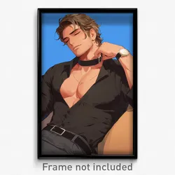 Anime Art Poster - Man Feeling Passion Wearing Posh Detached Collar (Print)