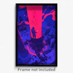 Art Poster - Shady Foundry (Psychedelic Trippy Weird 11x17 Print)