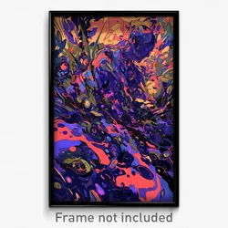 Art Poster - Gloomy Downs (Psychedelic Trippy Weird 11x17 Cartoon Print)