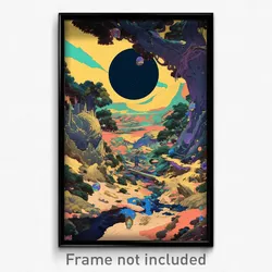 Art Poster - Admirable Lair (Psychedelic Trippy Weird 11x17 Cartoon Print)