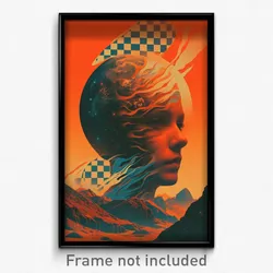 Movie Art Poster - Spherical Claim (Psychedelic Trippy Retro Cartoon Film Print)