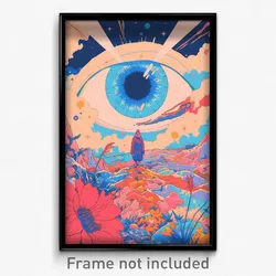 Movie Art Poster - Pink Hearth (Psychedelic Trippy Retro Cartoon Film Print)