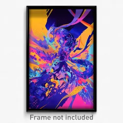 Art Poster - Metallic Gully (Psychedelic Trippy Weird 11x17 Print)