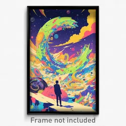 Movie Art Poster - Flowery Bend (Psychedelic Trippy Retro Cartoon Film Print)