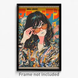 Japanese Movie Poster - Girl Feeling Annoyance, Stimulating Back Print (Print)