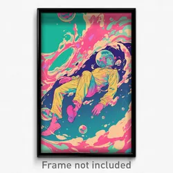 Movie Art Poster - Boy Feeling Courage, Pretty Ankle Boots (Retro Film Print)