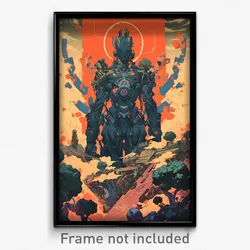 Movie Art Poster - Slim Budapest (Psychedelic Trippy Retro Cartoon Film Print)