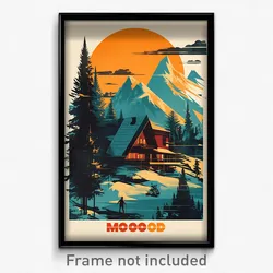Russian Movie Poster - Majestic Lodge (Russia Psychedelic Art Retro Film Print)