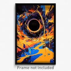 Art Poster - Whopping Black Hole (Psychedelic Trippy Weird 11x17 Cartoon Print)