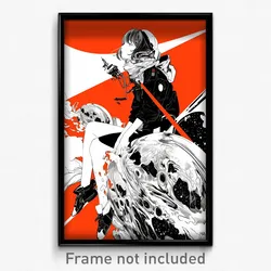 Art Poster - Red Bluff (Psychedelic Trippy Weird 11x17 Cartoon Print)