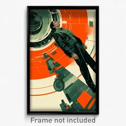 Movie Art Poster - Man Feeling Insecurity, Merry Green Bag (Retro Film Print)