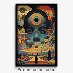 Movie Art Poster - Plush Home Theatre (Psychedelic Retro Weird Film Print)