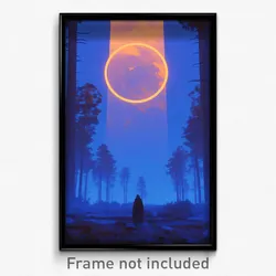 Art Poster - Lost Giant (Psychedelic Trippy Weird 11x17 Print)