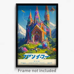 Japanese Movie Poster - Mountainous Church (Japan Retro Film Art Print)