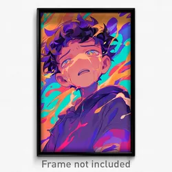 Anime Art Poster - Boy Feeling Stubborn Wearing Gloomy Sweatband (Print)
