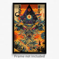 Chinese Movie Poster - Spotted Crypt (China Psychedelic Art Retro Film Print)