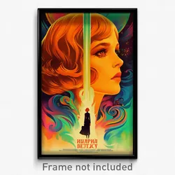 Russian Movie Poster - Girl Feeling Desire, Spectacular Half Gloves (Art Print)