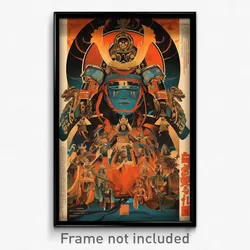 Japanese Movie Poster - Massive Armoury (Japan Psychedelic Art Retro Film Print)