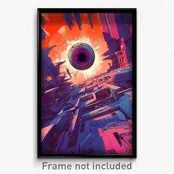 Movie Art Poster - Massive Music Venue (Psychedelic Retro Weird Film Print)