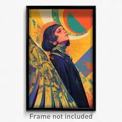 Russian Movie Poster - Woman Feeling Disappointment, Precious Mechanical Wings
