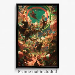 Art Poster - Beloved Chute (Psychedelic Trippy Weird 11x17 Cartoon Print)