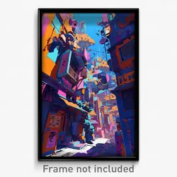 Art Poster - Terrific Alley (Psychedelic Trippy Weird 11x17 Cartoon Print)