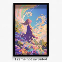 Art Poster - Captivating Gable (Psychedelic Trippy Weird 11x17 Cartoon Print)