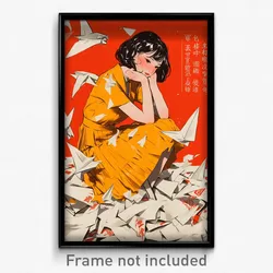 Chinese Movie Poster - Girl Feeling Ennui, Original Pleated Dress (Art Print)
