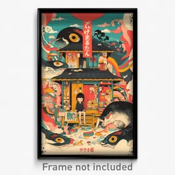Japanese Movie Poster - Colorful Cabin (Japan Psychedelic Art Retro Film Print)