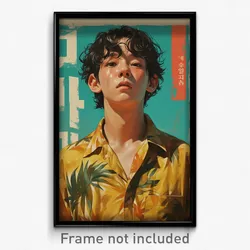 Korean Movie Poster - Boy Feeling Unhappy, Spherical Brown Shirt (Art Print)