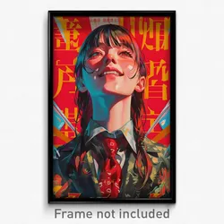 Chinese Movie Poster - Girl Feeling Optimistic, Modest Red Necktie (Art Print)
